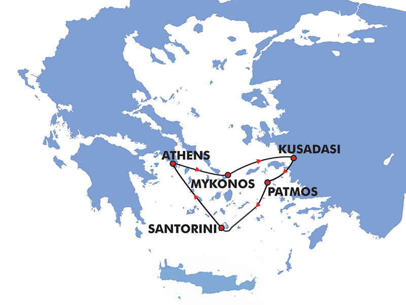 cruise map